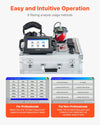 Vevor Pipe Water Leak Detector 1-5000Hz Frequency Range 6.6 ft Depth with 7" Touchscreen New