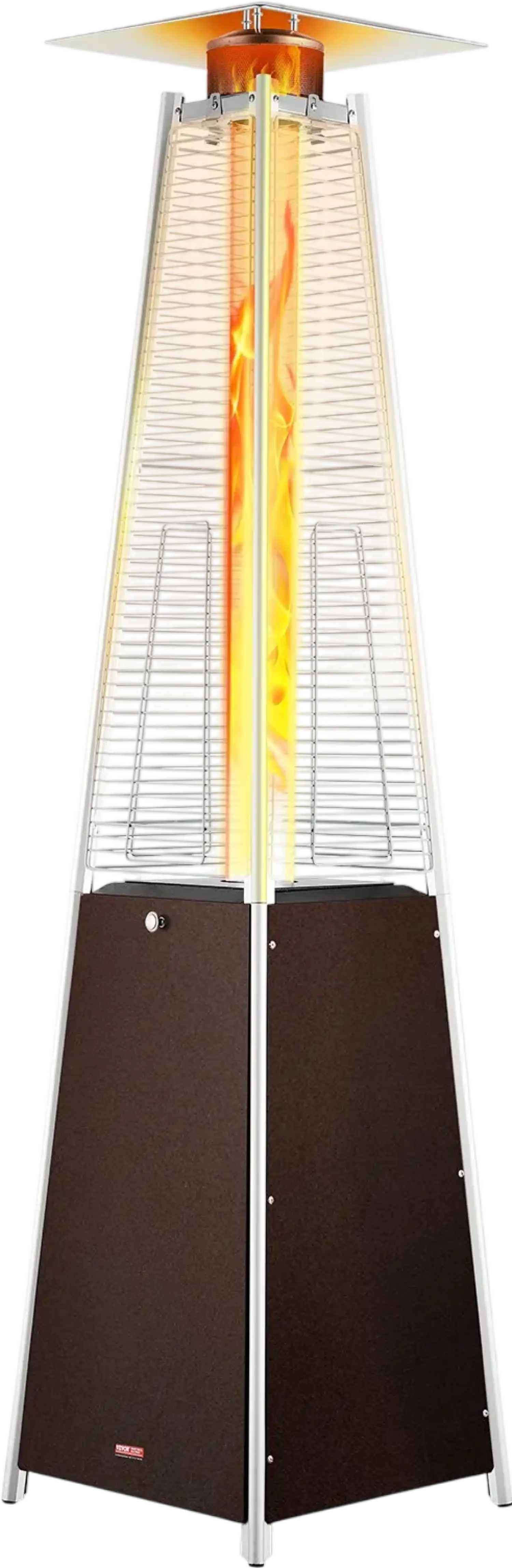 Vevor Propane Patio Heater 48000 BTU Bronze Pyramid with Wheels New