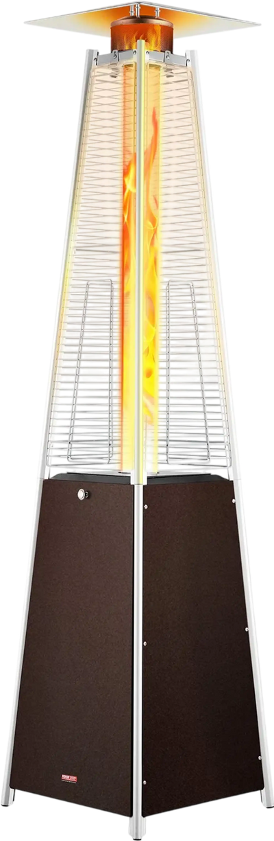 Vevor Propane Patio Heater 48000 BTU Bronze Pyramid with Wheels New