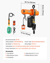 Vevor Electric Chain Hoist 2200 lbs. 10 ft. Lift Height Wired/Wireless Remote Control 120V New