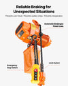 Vevor Electric Chain Hoist 2,200 lbs. 20 ft. Lift Height Wired/Wireless Remote Control 480V New
