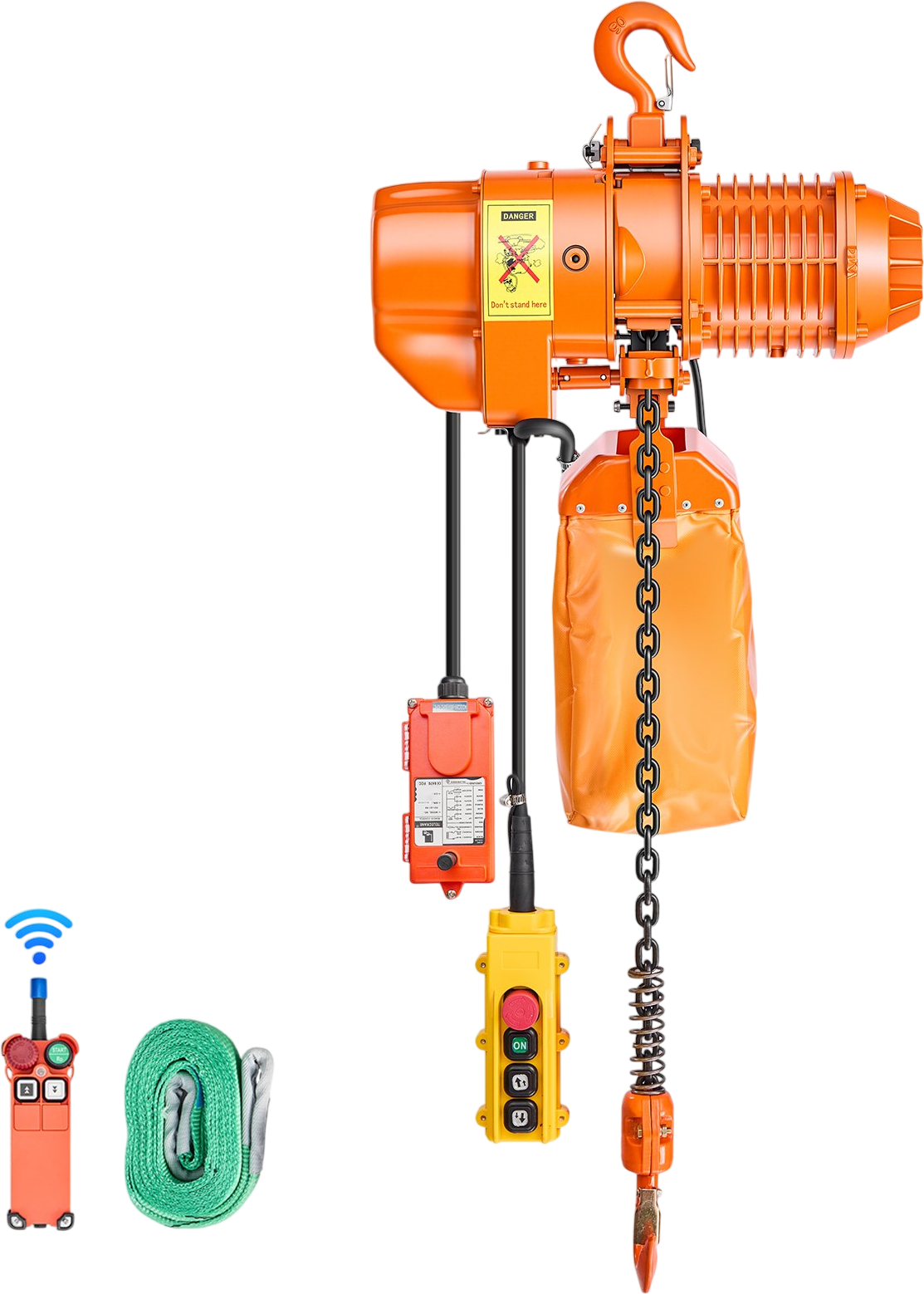 Vevor Electric Chain Hoist 1100 lbs. 20 ft. Lift Height Wired/Wireless Remote Control 3-Phase 480V New