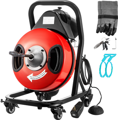 Vevor Electric Drain Auger 50-feet x 1/2-inch Sewer Snake Fits 2