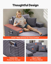 Vevor Chaise Lounge Chair 48 in. Upholstered Oversized with Throw Pillows New