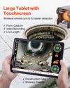 Vevor Sewer Pipe Inspection Robot 197 Ft Detection 2MP Cameras with Touchscreen Tablet New
