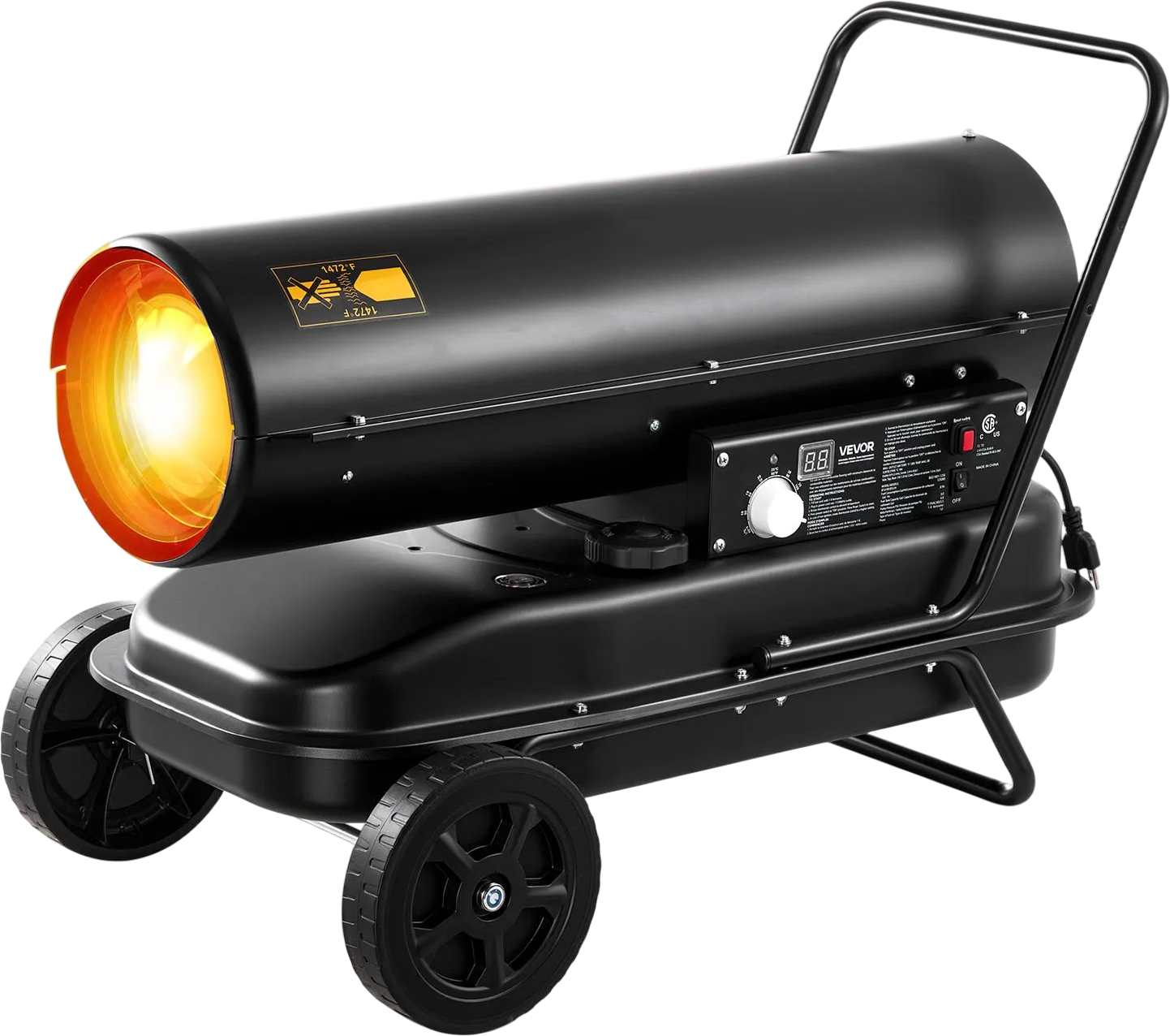 Vevor Forced Air Heater Kerosene Diesel 125,000 BTU with Wheels Adjustable Temp New