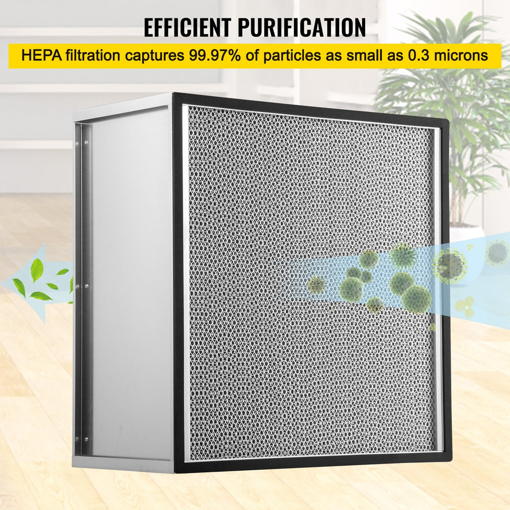 Vevor HEPA Air Filter Replacement 24" x 24" x 11.5" Pleated with Galvanized Frame New