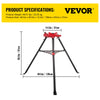 Vevor 6" Tripod Pipe Chain Vise Stand with Steel Legs & Rubber Mounts New