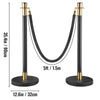 Vevor Crowd Control Stanchion with 5' Black Velvet Rope Set of 6 New