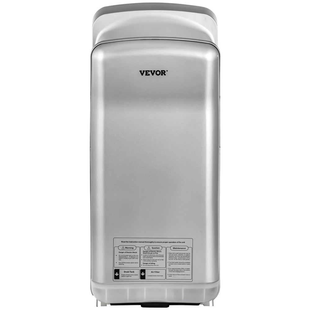 Vevor Jet Hand Dryer 1600W Vertical Wall Mount High-Speed Automatic New