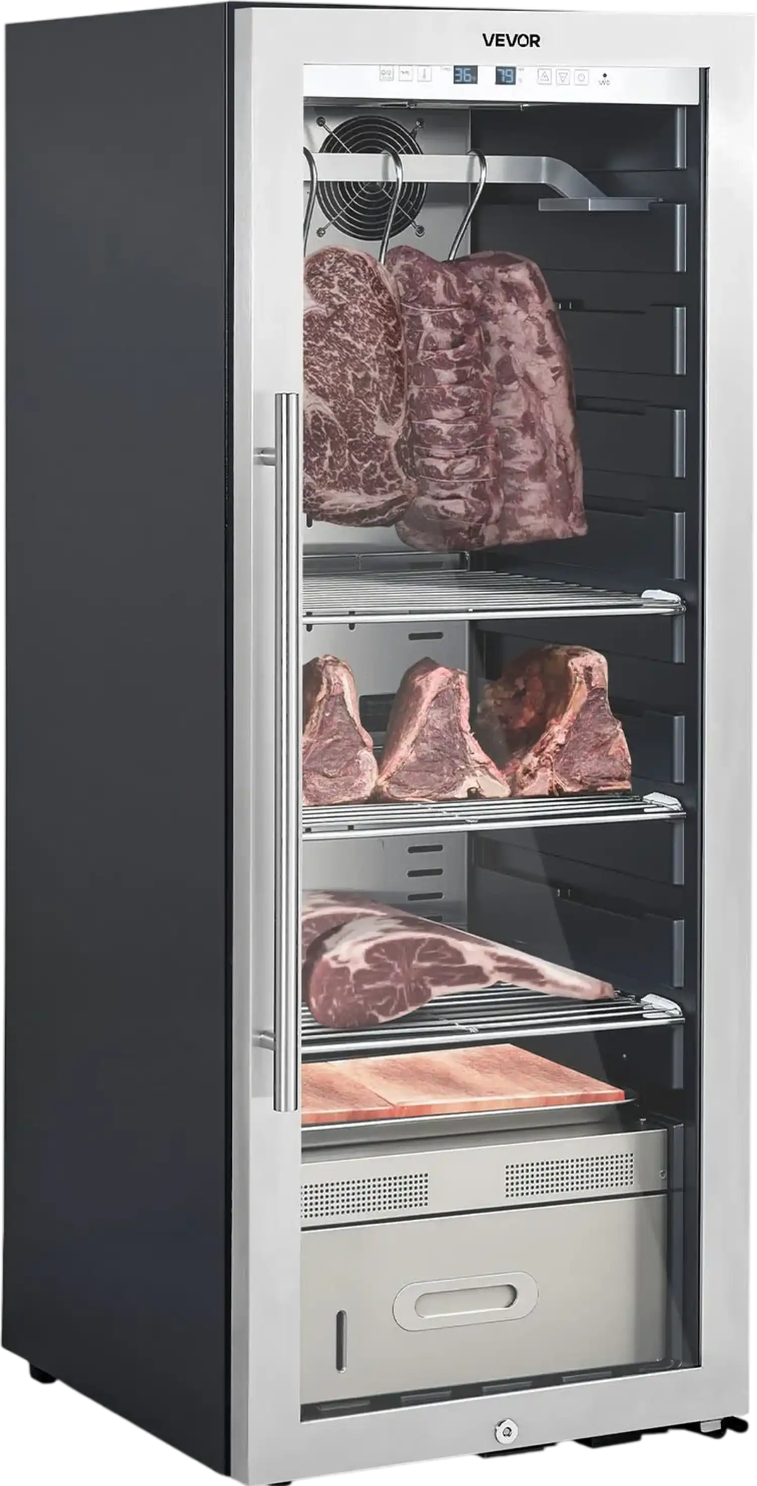 Vevor Dry Ager Refrigerator 232 lbs Capacity Precise Temperature and Humidity Control New