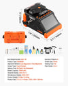 Vevor Fiber Fusion Splicer Core & Clad Alignment 6 Motors with 5" Touchscreen New