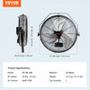 Vevor Industrial Wall Mount Fans 18" 3-Speed High Velocity 4000 CFM 2-Pack New