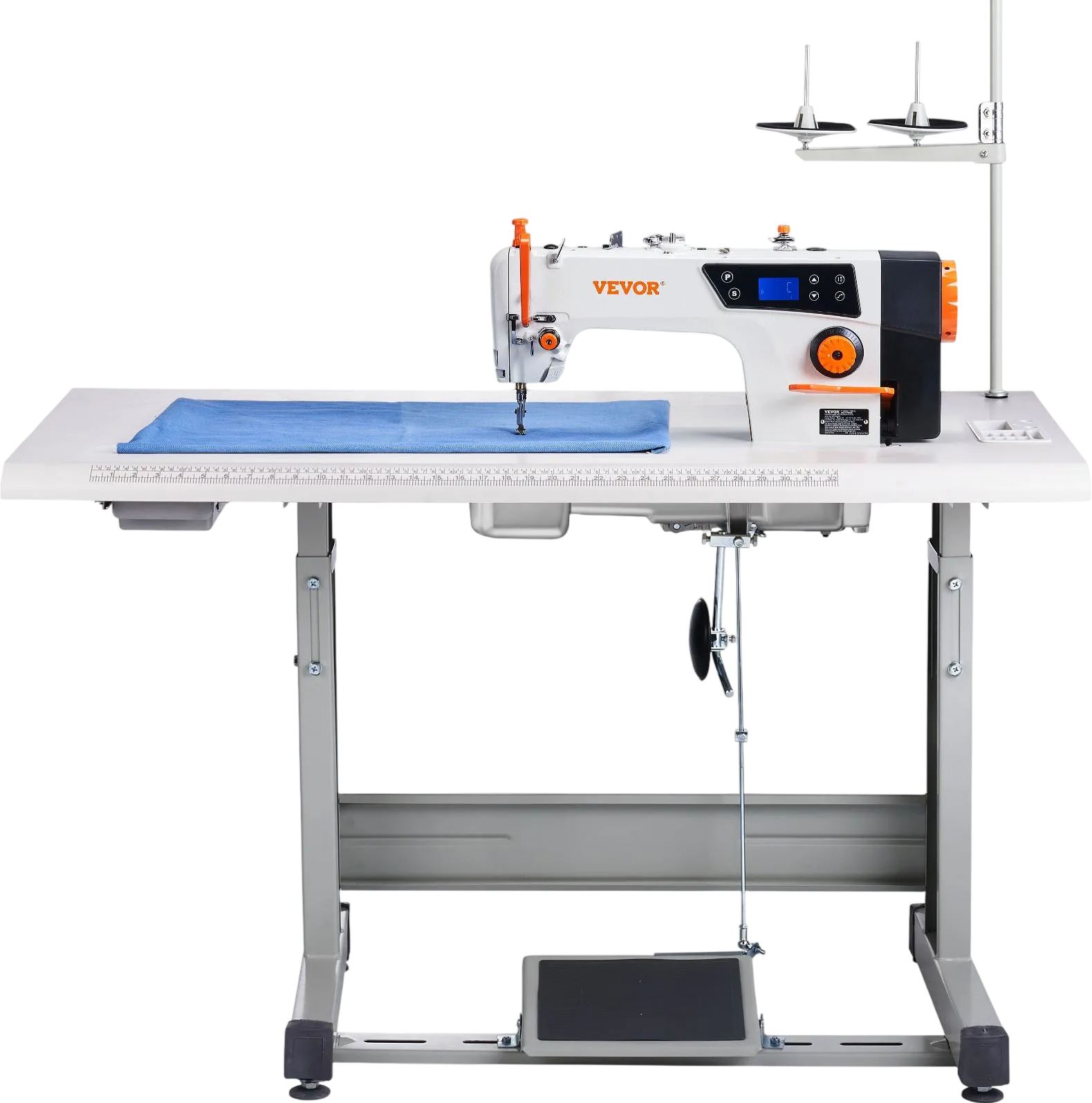 Vevor Industrial Sewing Machine with Table Stand 5000 SPM 550W 120V New