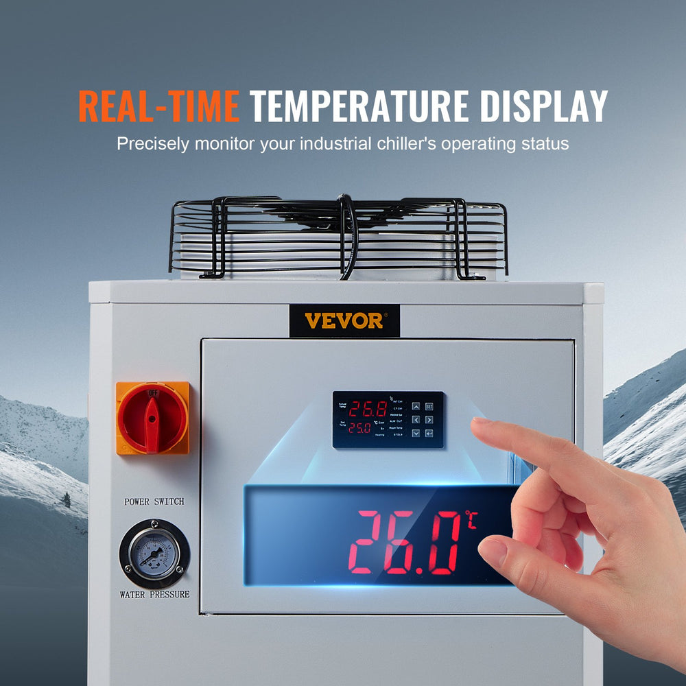Vevor CW-6000 Industrial Water Chiller with Compressor 65 L/min 1500W New