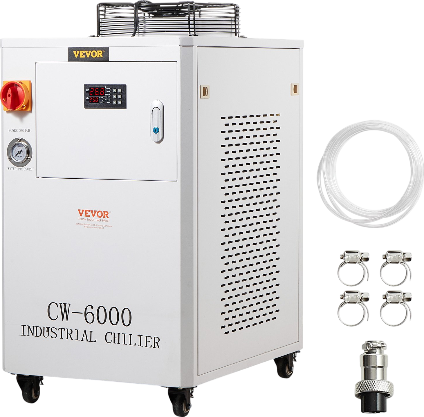 Vevor CW-6000 Industrial Water Chiller with Compressor 65 L/min 1500W New