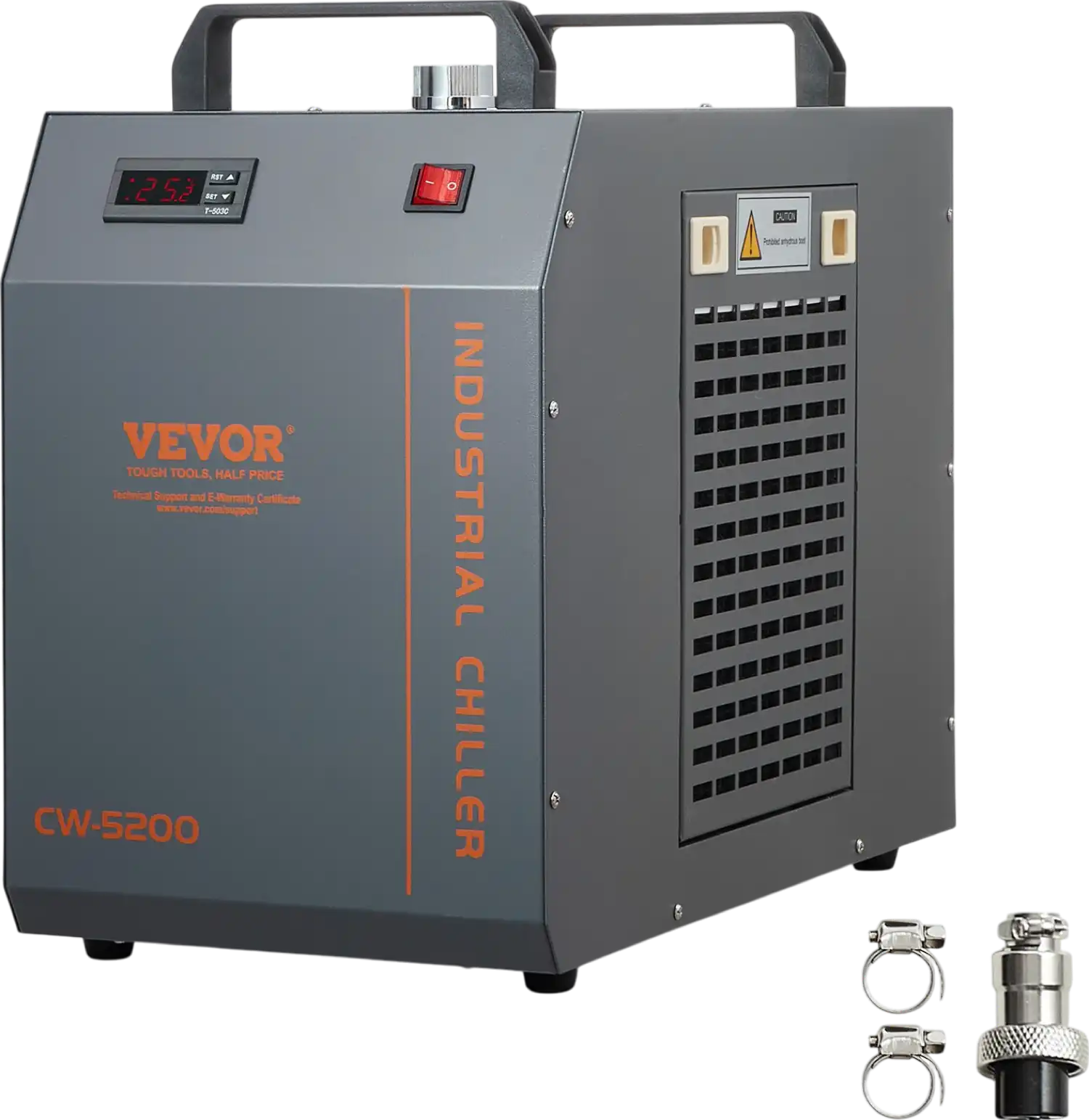 Vevor Industrial Water Chiller CW-5200 Built-in Compressor 7L Tank 13L/min New