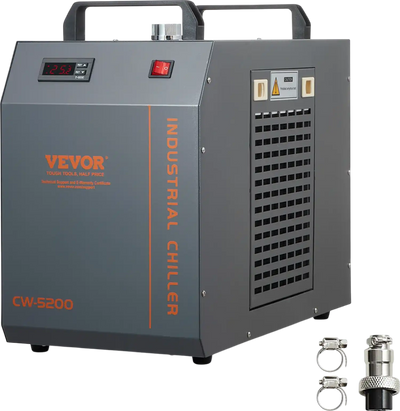 Vevor Industrial Water Chiller CW-5200 Built-in Compressor 7L Tank 13L/min New