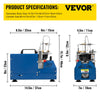 Vevor High Pressure Air Compressor with Automatic Stop 4500PSI/30Mpa/300Bar 1800W 110V New