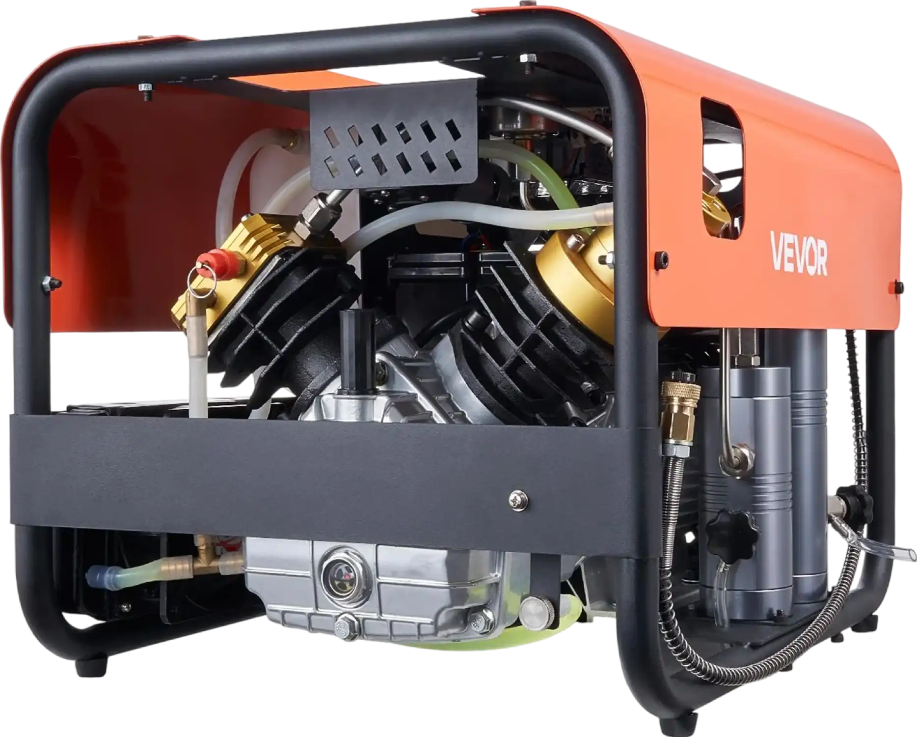 Vevor PCP Air Compressor Double Cylinder 4500 PSI Auto-Stop Water and Fan Cooling New