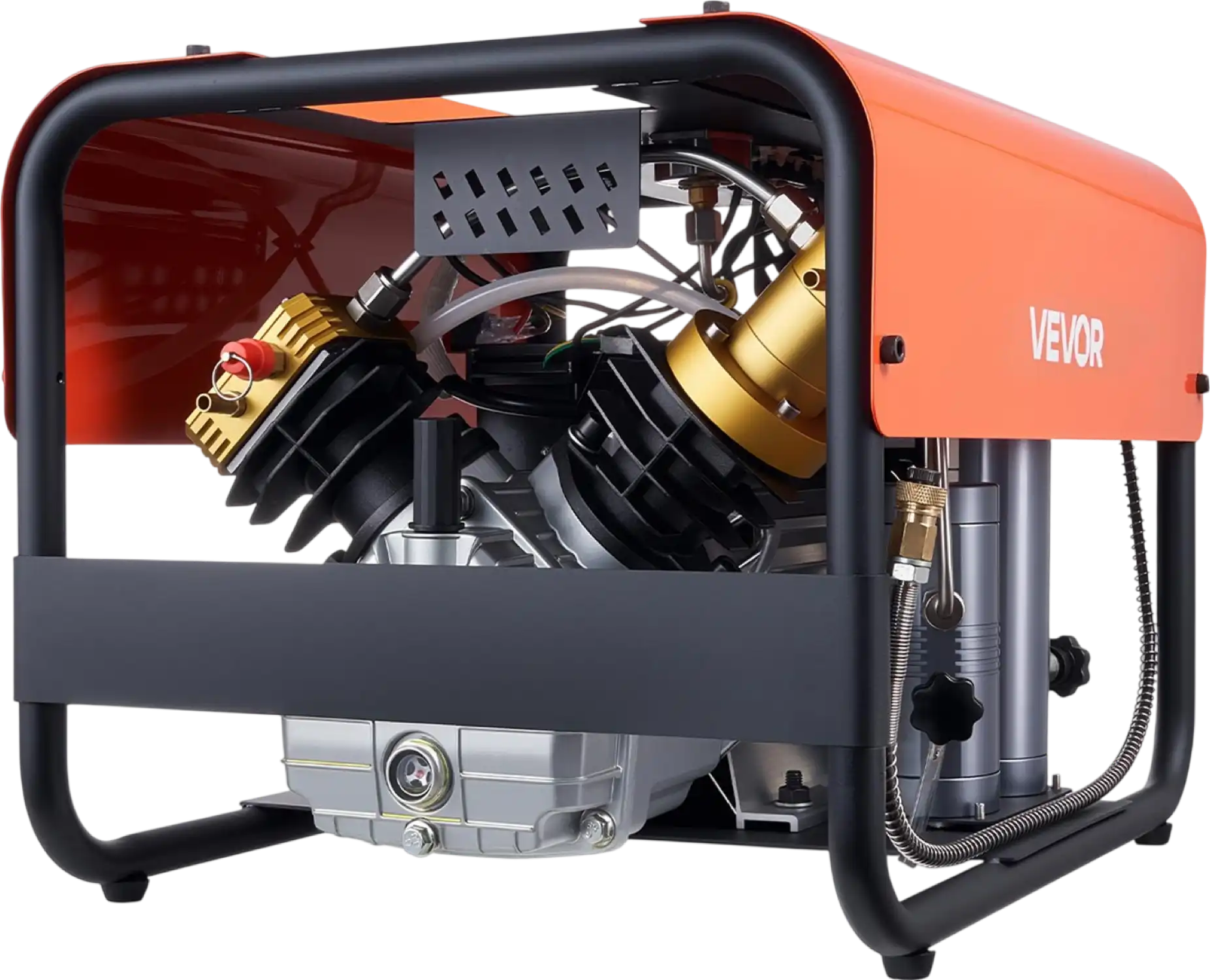 Vevor PCP Air Compressor Double Cylinder 4500 PSI Auto Stop External Cooling New