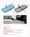 Vevor Hitch Cargo Carrier Foldable 500 Lbs Capacity for 2" Receiver New