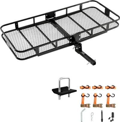 Vevor Hitch Cargo Carrier 70 x 30 x 6 in. Foldable 500 Lbs Capacity for 2
