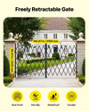 Vevor Folding Security Gate 145.67" x 86.81" Lockable Double Door Steel New