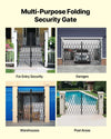 Vevor Folding Security Gate 145.67" x 86.81" Lockable Double Door Steel New