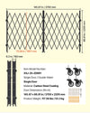 Vevor Folding Security Gate 145.67" x 86.81" Lockable Double Door Steel New