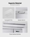 Vevor Refrigerated Prep Table 11 Cu. Ft with 6 Pans and Cutting Board New