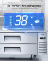 Vevor Chef Base Refrigerator 2-Drawer Undercounter 52" with 8 Pans New