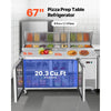 Vevor Commercial Refrigerator Prep Table 20" Countertop 20.3 Cu. Ft with 9 Pans New