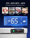 Vevor Commercial Freezer Prep Table 3-Door 17.7 Cu. Ft with LED Lighting New