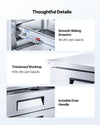 Vevor Chef Base Refrigerator 4-Drawer Undercounter 72" with 12 Pans New