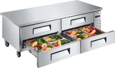 Vevor Chef Base Refrigerator 4-Drawer Undercounter 72