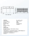 Vevor Refrigerator Prep Table 18.7 Cu. Ft with 30 Pans 72" Cutting Board New