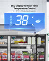 Vevor Commercial Refrigerator Prep Table with 24 Pans and 60" Cutting Board New