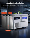 Vevor Commercial Ice Maker with Worktop 132 lbs/Day 30 lbs Storage Bin Self-Cleaning New