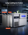 Vevor Commercial Ice Maker with Worktop 220 lbs/Day 66 lbs Storage New