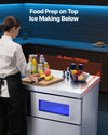 Vevor Commercial Ice Maker with Worktop 265 lbs/Day 66 lbs Storage New