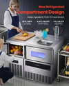 Vevor Commercial Ice Maker with Worktop 330 lbs/Day 88 lbs Storage New