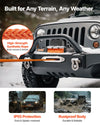 Vevor Electric Winch 12,000 lb. Load Capacity .36 in. x 75.5 ft. Synthetic Rope Remote Control 12V DC New
