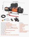 Vevor Electric Winch 12,000 lb. Load Capacity .36 in. x 75.5 ft. Synthetic Rope Remote Control 12V DC New