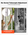 Vevor Pet Door 13.6 x 23.6 in. Flap 91-96 in. Adjustable Height Lockable for Sliding Glass Doors New