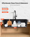 Vevor Granite Composite Kitchen Sink 33 in. Top Mount Single Bowl with Drain Set New