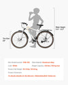 Vevor Hybrid Bicycle Step-Over Frame 24-Speed Drivetrain Front Suspension New