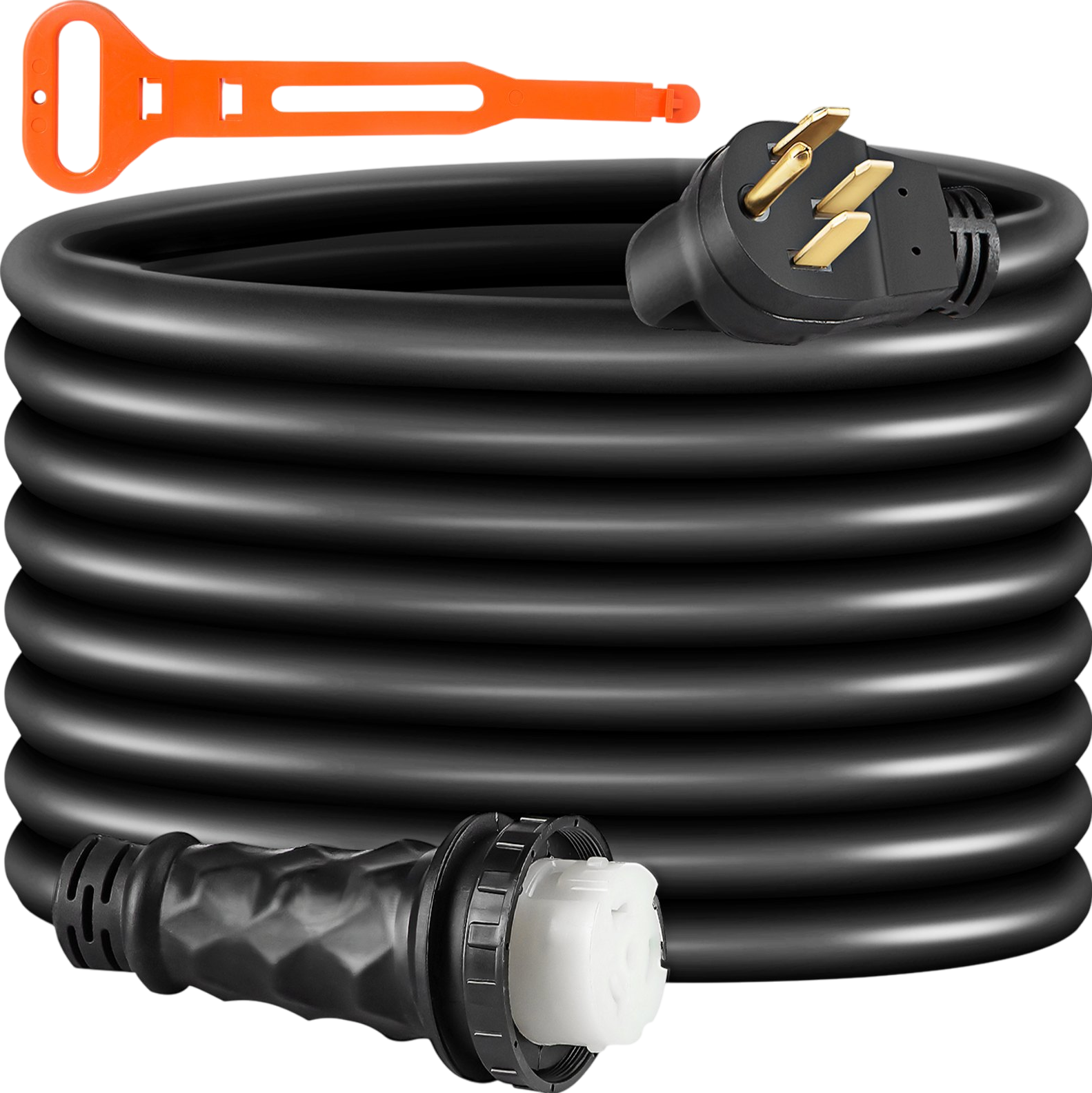 Vevor RV Extension Cord 50 Ft. 50 Amp 6AWG/3C + 8AWG/1C Twist Lock Cord New