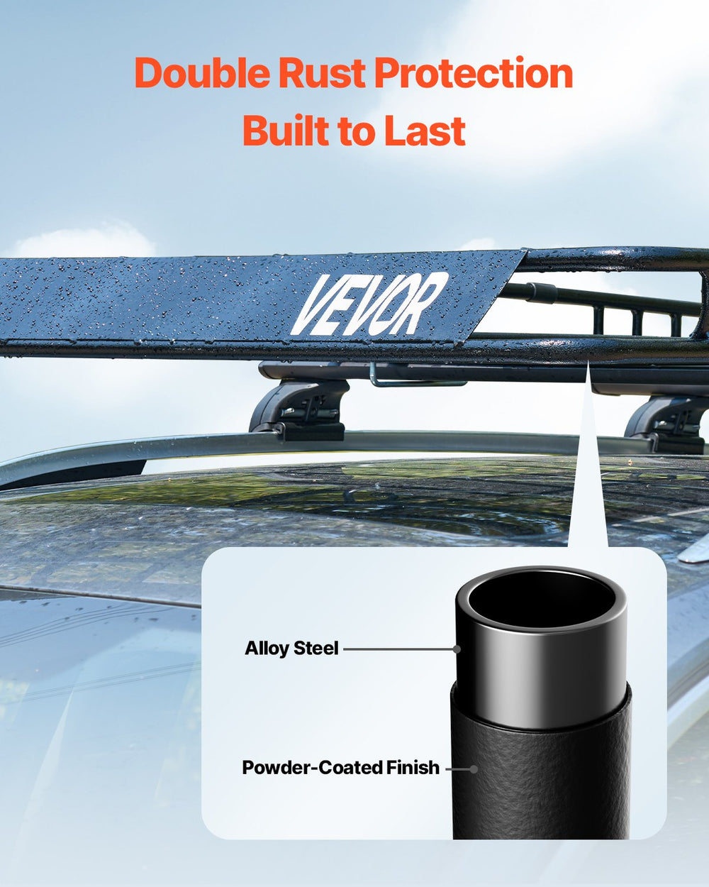Vevor Roof Rack Cargo Carrier 84" x 39" x 4" Car Top Luggage Holder New
