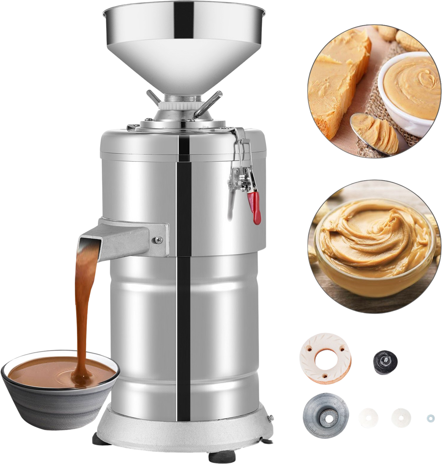 Vevor Commercial Peanut Grinding Machine for Peanut Butter Making 110V New